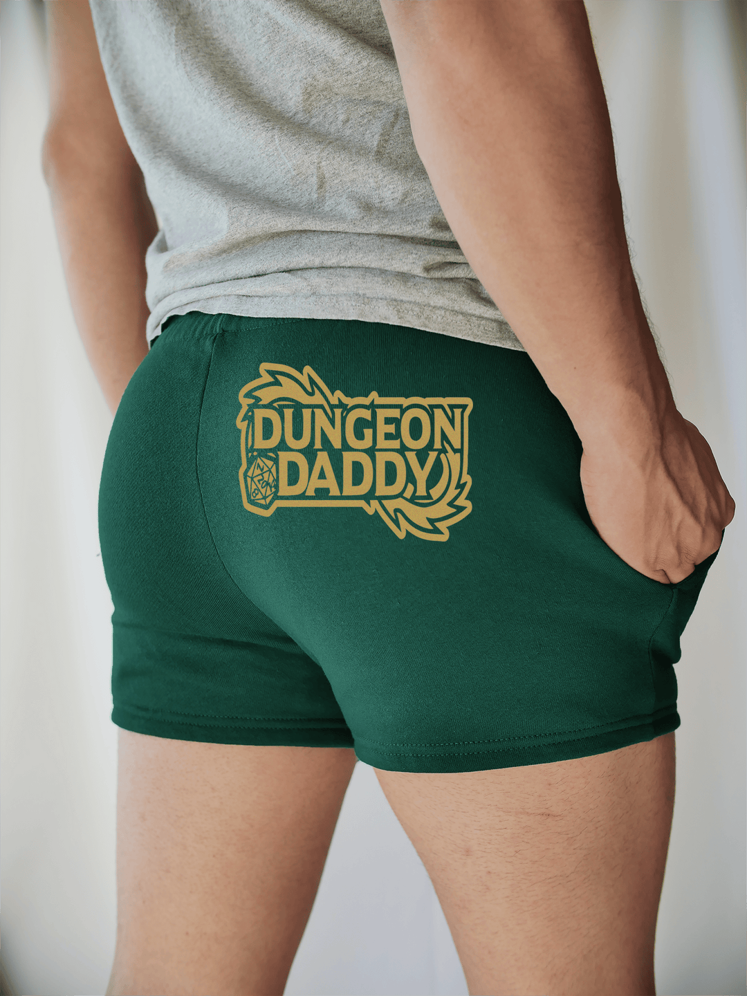 PixelThat Shorts S / Emerald / Back Dungeon Daddy Sweatshorts v2