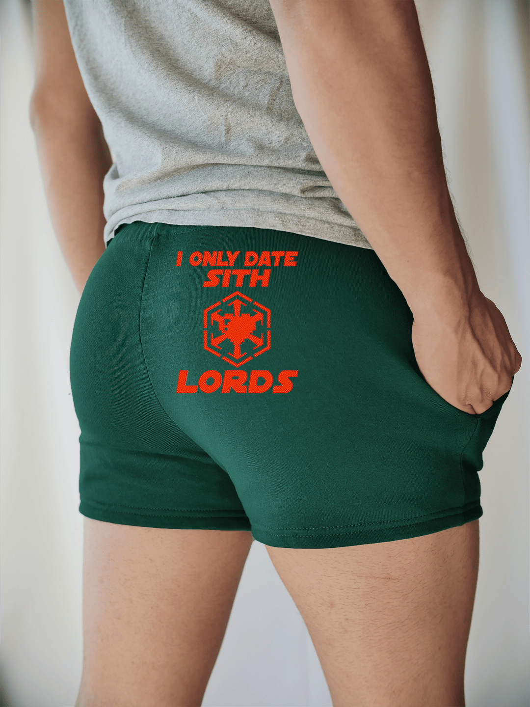 PixelThat Shorts S / Emerald / Back I Only Date Sith Lords v2