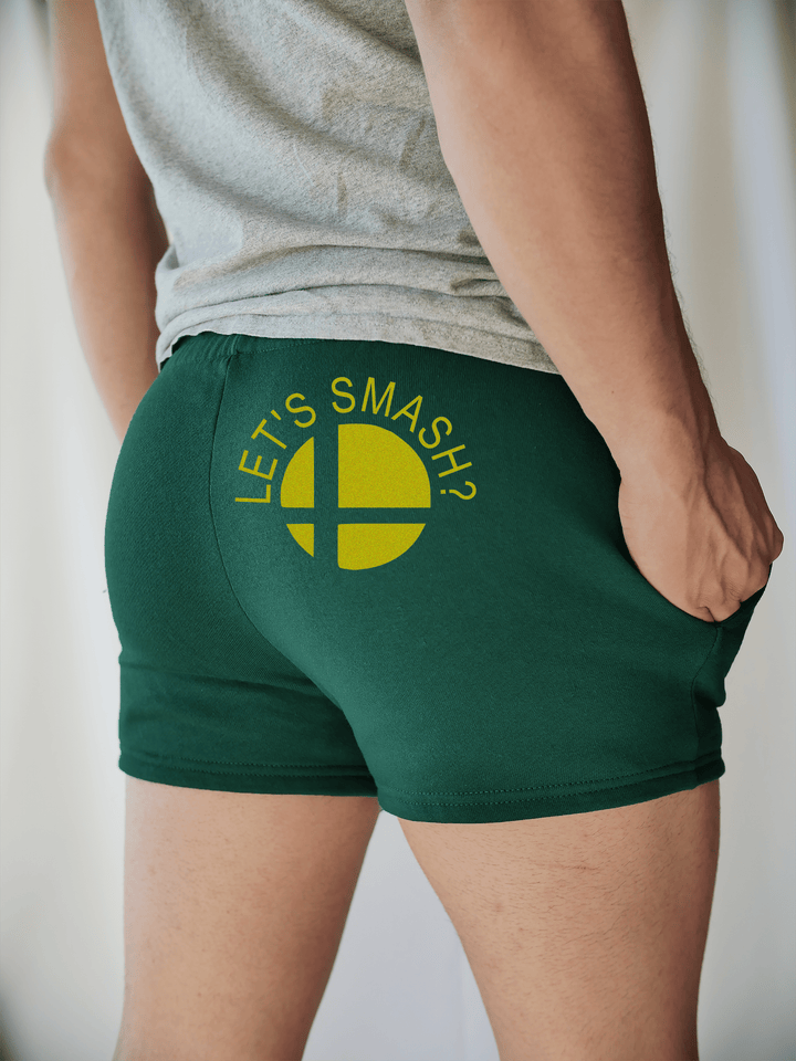 PixelThat Shorts S / Emerald / Back Let's Smash Sweatshorts v2