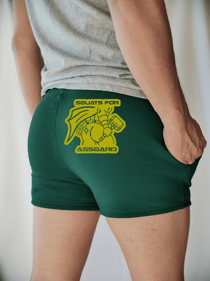 PixelThat Shorts S / Emerald / Back Squats For Assgard Sweatshorts v2