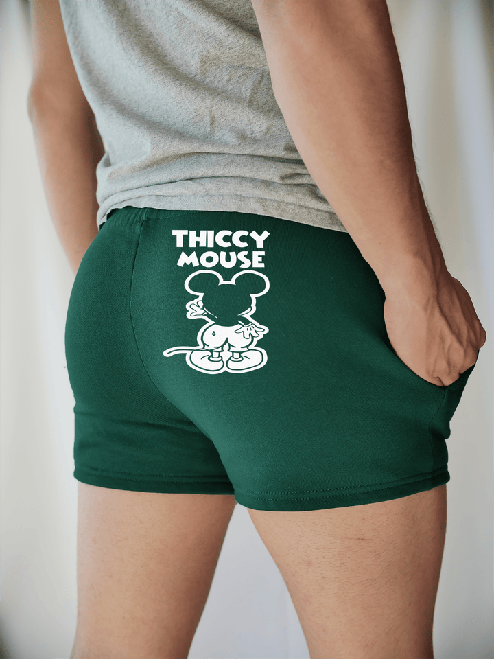 PixelThat Shorts S / Emerald / Back Thiccy Mouse Sweatshorts v2