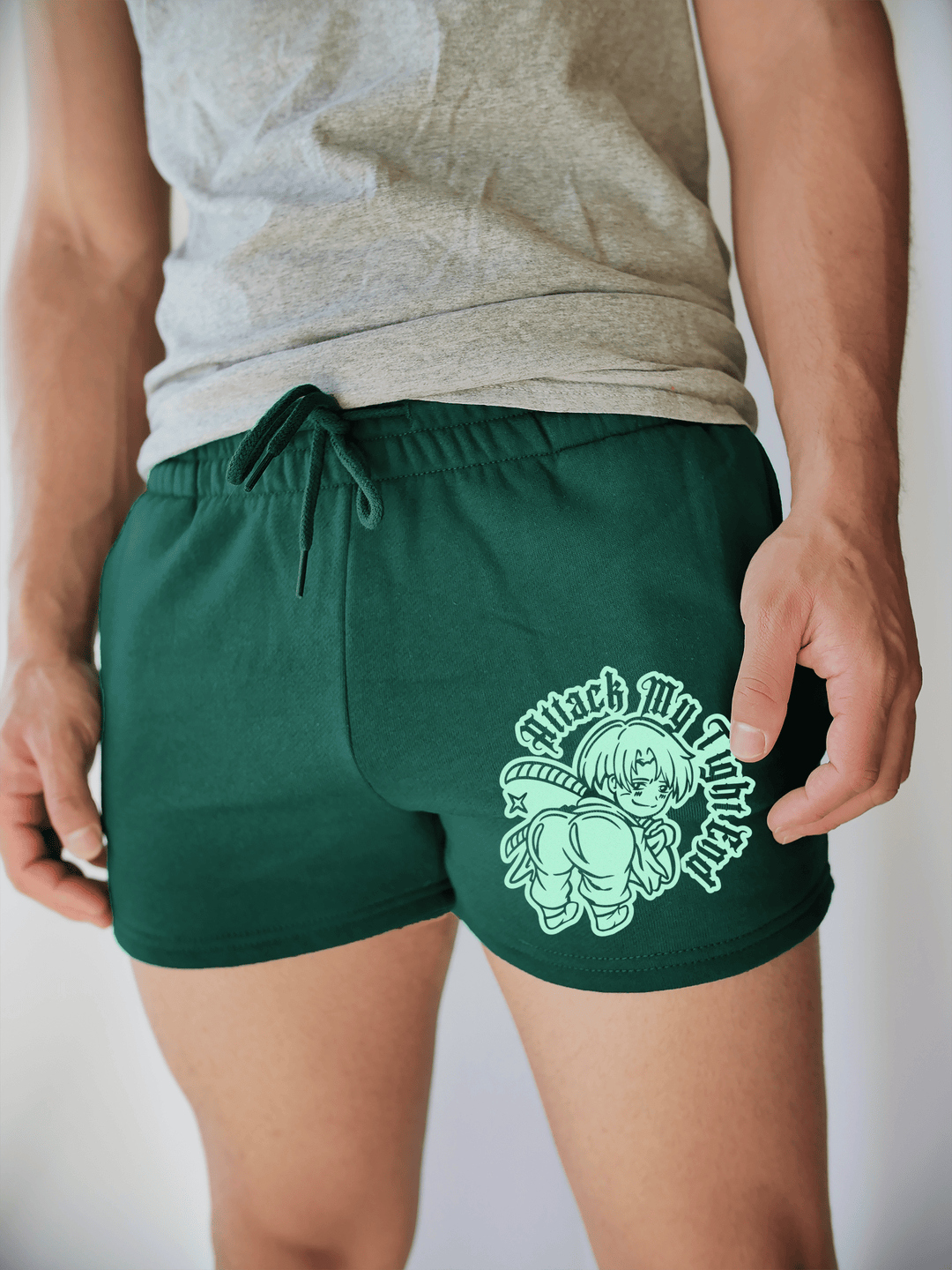 PixelThat Shorts S / Emerald / Front Attack My Tight End Sweatshorts v2