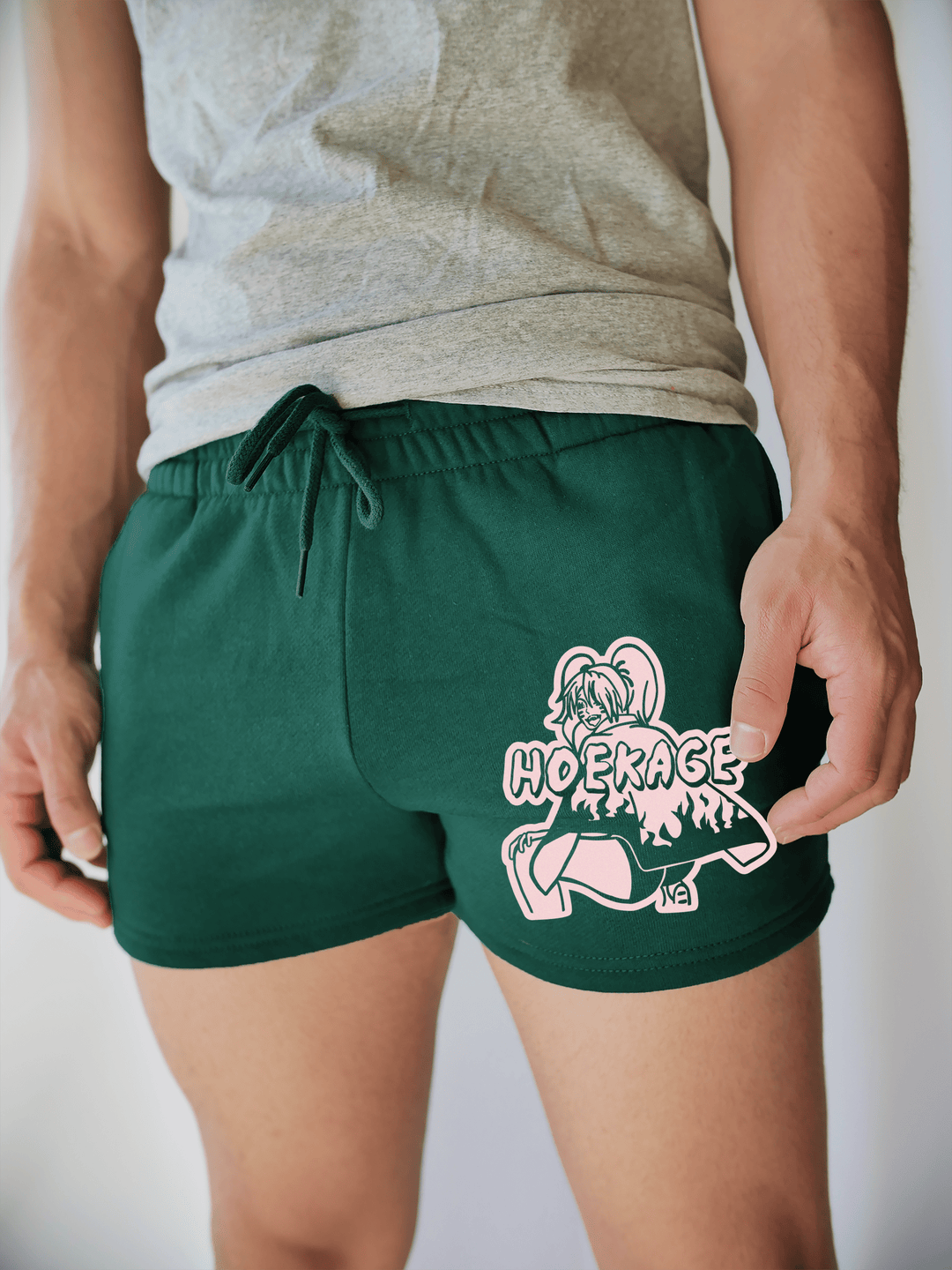 PixelThat Shorts S / Emerald / Front Hoekage Sweatshorts v2