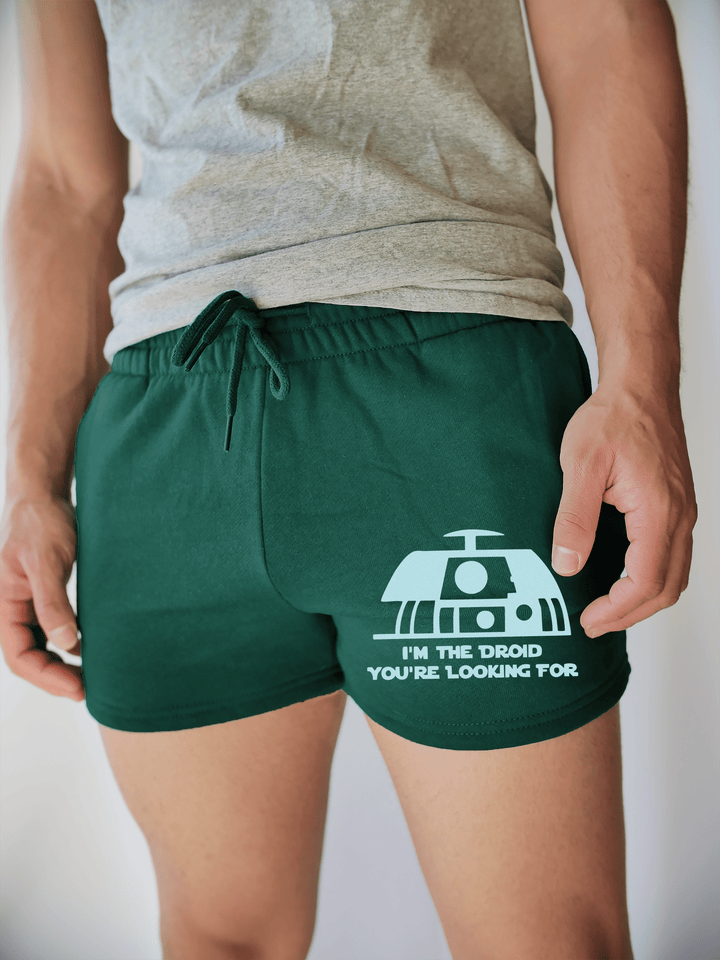 PixelThat Shorts S / Emerald / Front I'm the Droid v2