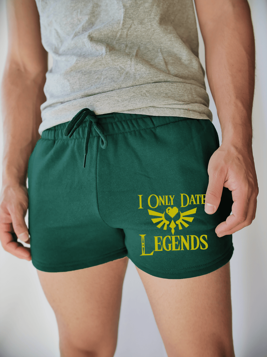 PixelThat Shorts S / Emerald / Front I Only Date Legends v2