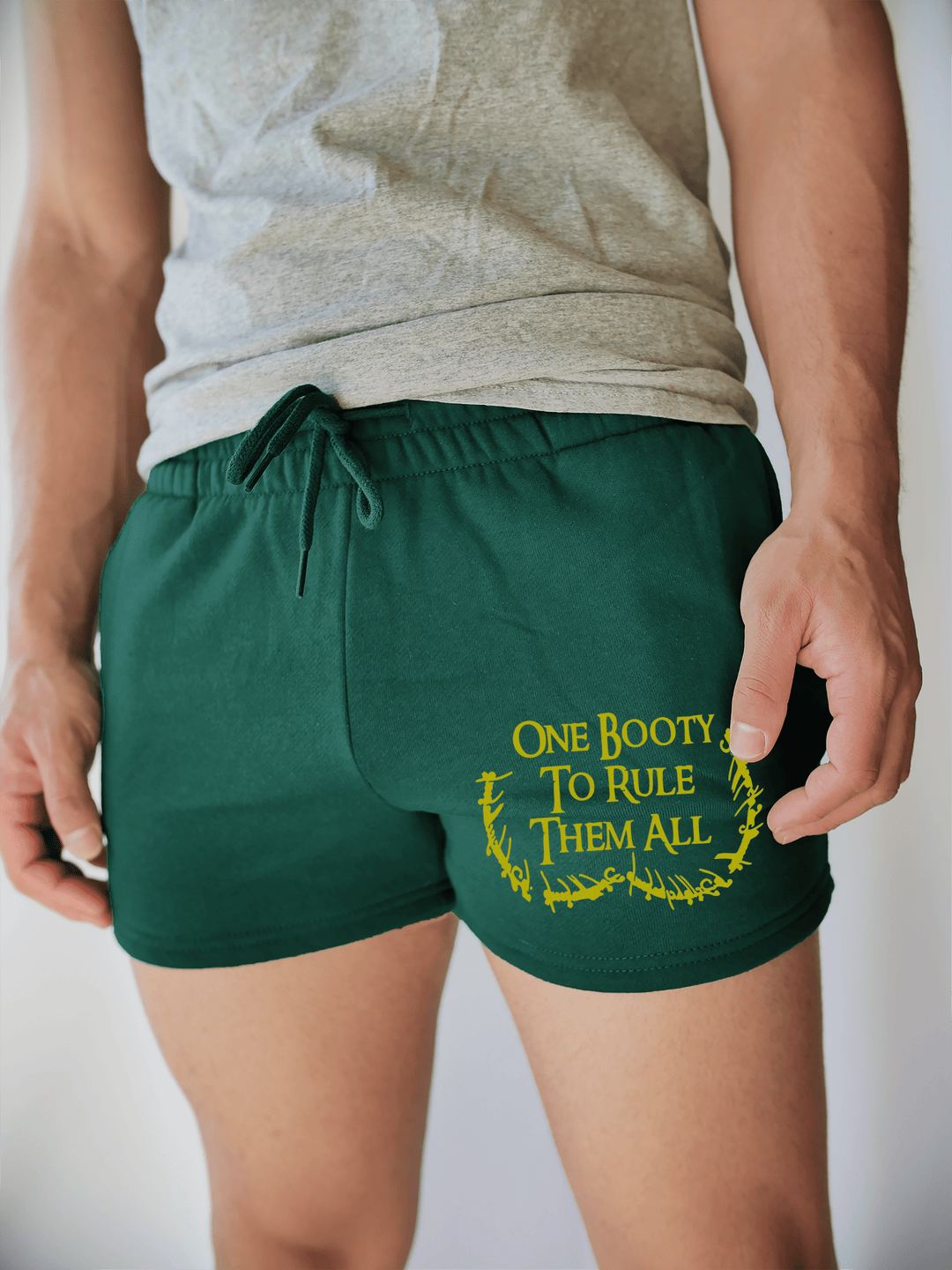 PixelThat Shorts S / Emerald / Front One Booty To Rule Them All v2