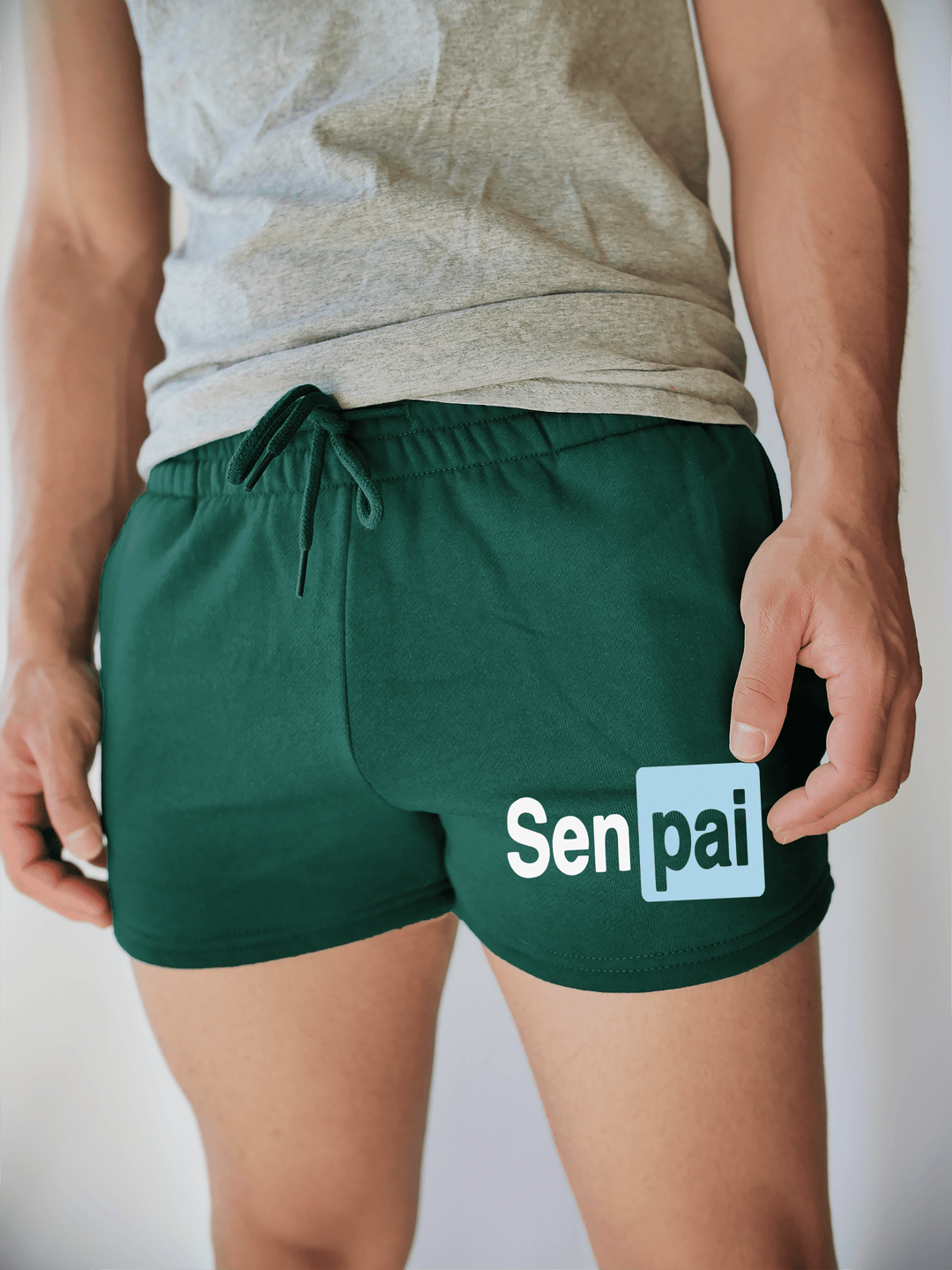 PixelThat Shorts S / Emerald / Front Senpai v2