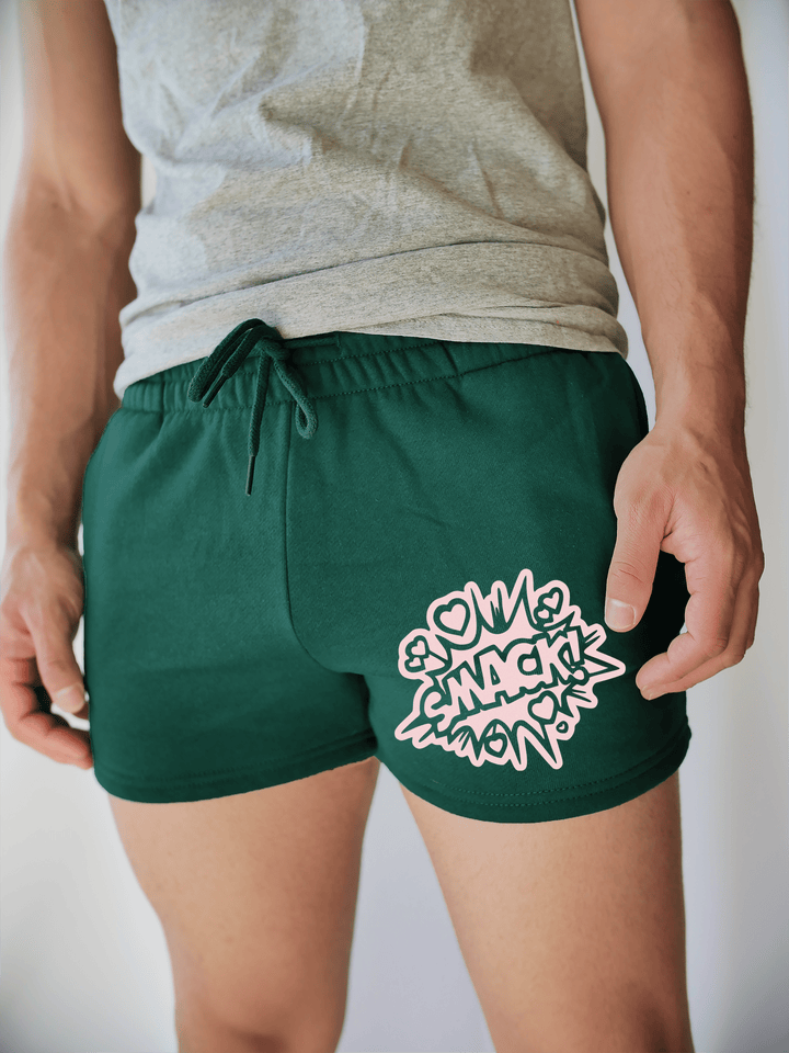 PixelThat Shorts S / Emerald / Front Smack Sweatshorts v2
