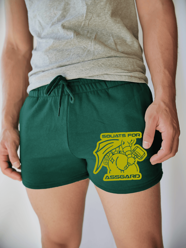 PixelThat Shorts S / Emerald / Front Squats For Assgard Sweatshorts v2