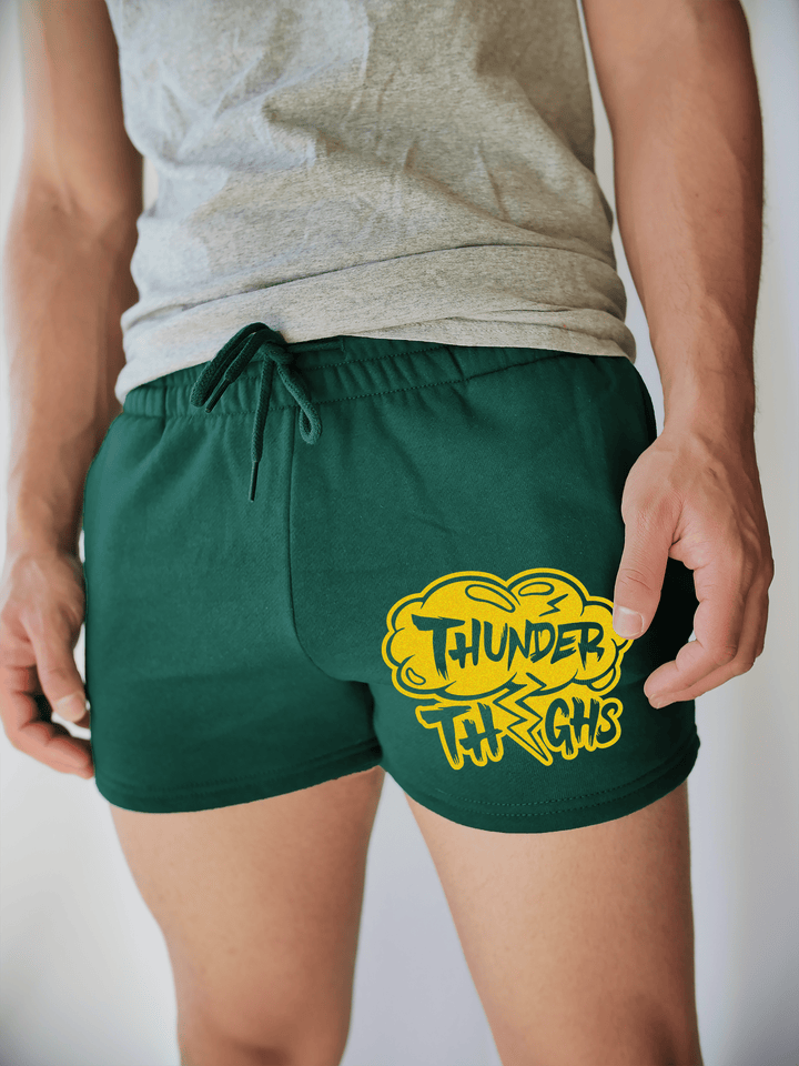 PixelThat Shorts S / Emerald / Front Thunder Thighs Sweatshorts v2