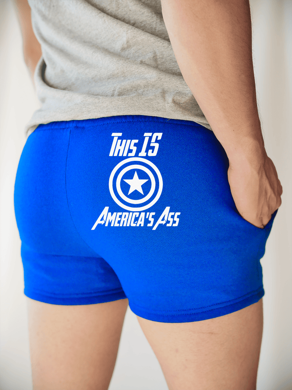 PixelThat Shorts S / Sapphire / Back America's Ass Sweatshorts v2