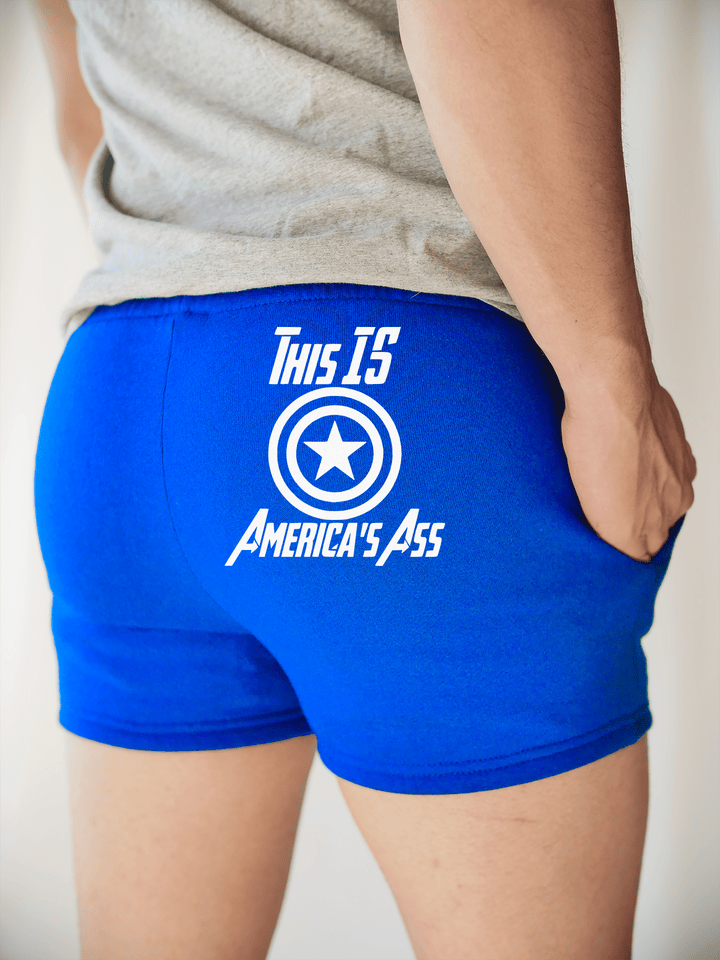 PixelThat Shorts S / Sapphire / Back America's Ass Sweatshorts v2