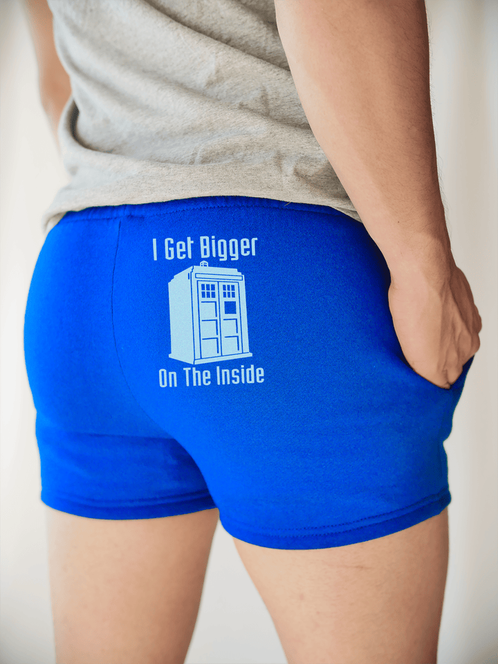 PixelThat Shorts S / Sapphire / Back I Get Bigger on the Inside Sweatshorts v2