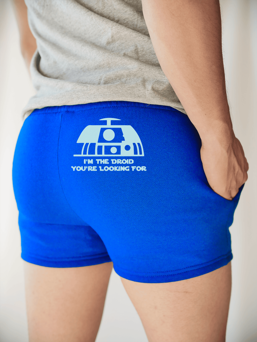 PixelThat Shorts S / Sapphire / Back I'm the Droid v2