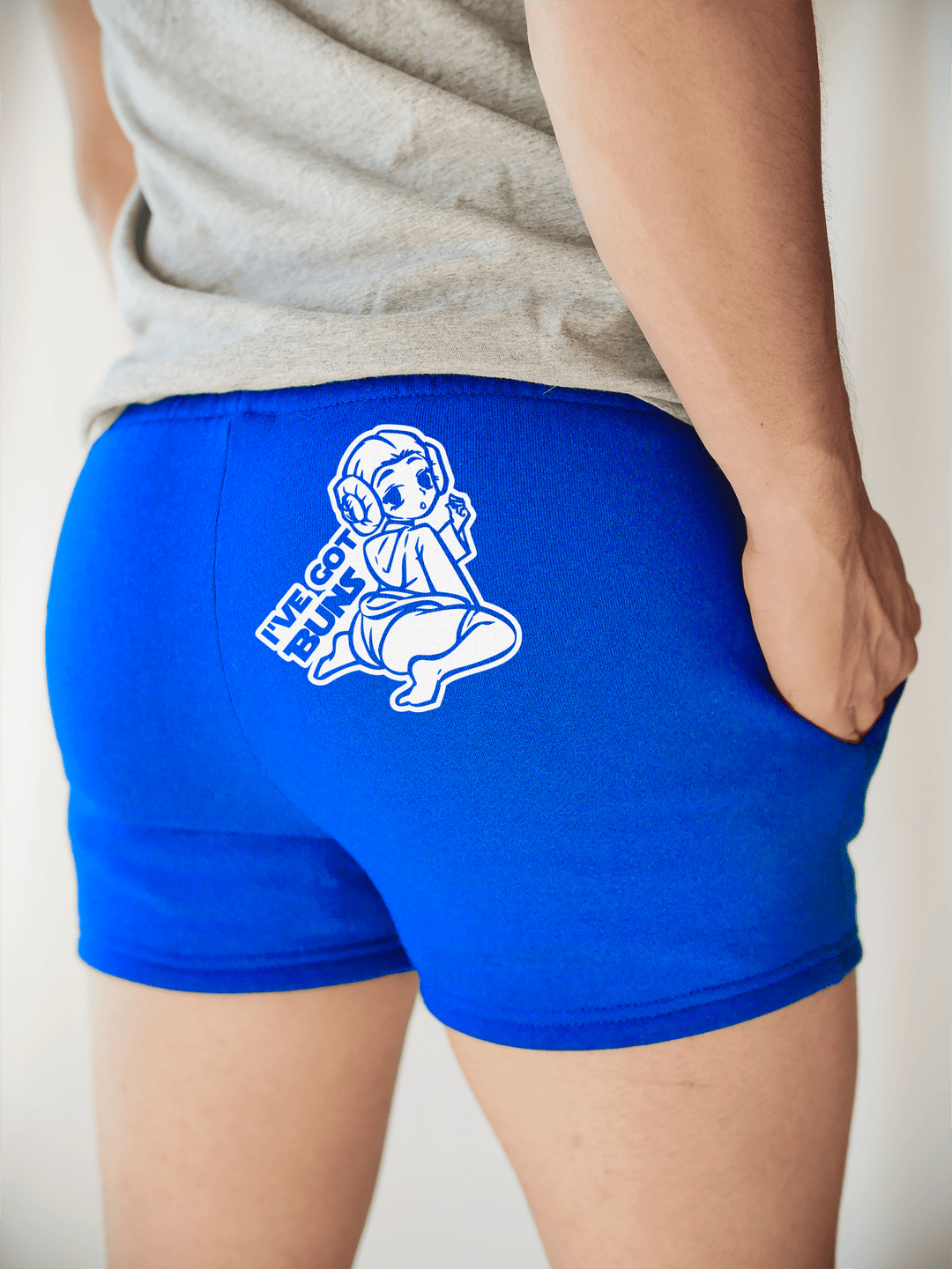 PixelThat Shorts S / Sapphire / Back I've Got Buns v2