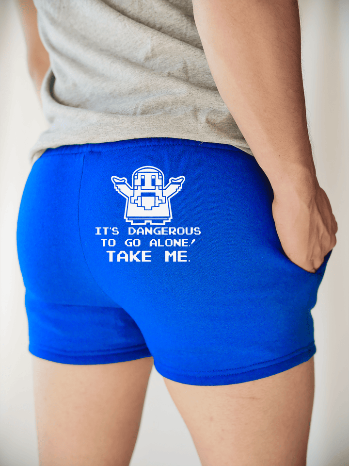 PixelThat Shorts S / Sapphire / Back It's Dangerous To Go Alone v2
