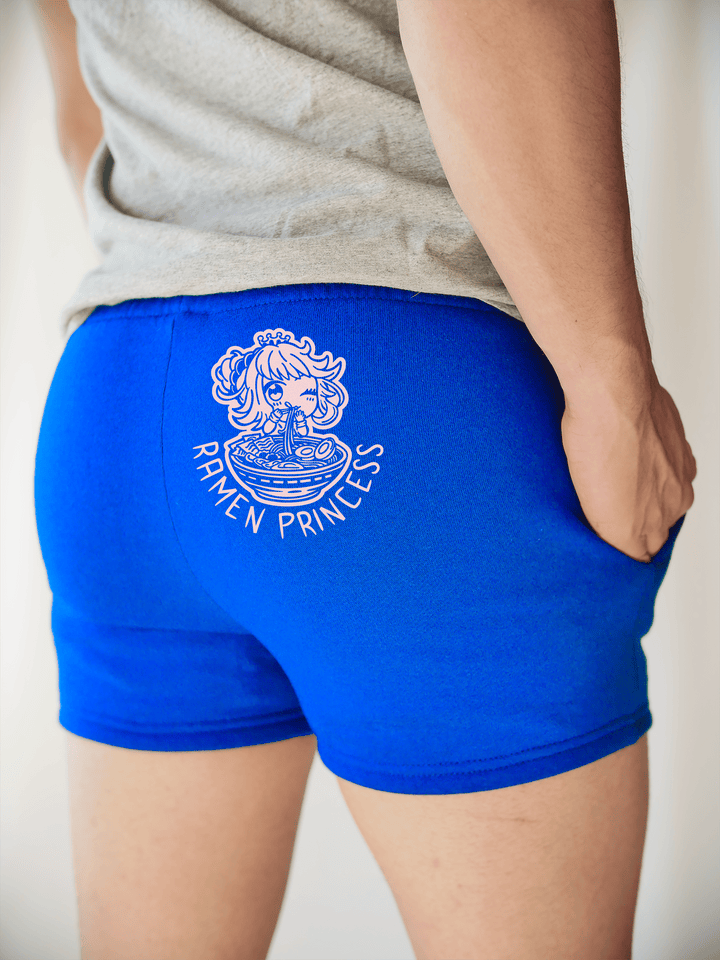 PixelThat Shorts S / Sapphire / Back Ramen Princess Sweatshorts v2