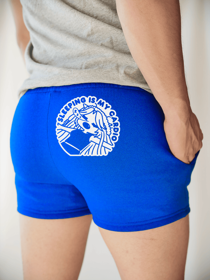 PixelThat Shorts S / Sapphire / Back Sleeping is my Cardio Sweatshorts v2