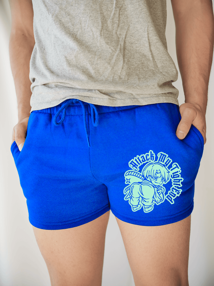 PixelThat Shorts S / Sapphire / Front Attack My Tight End Sweatshorts v2