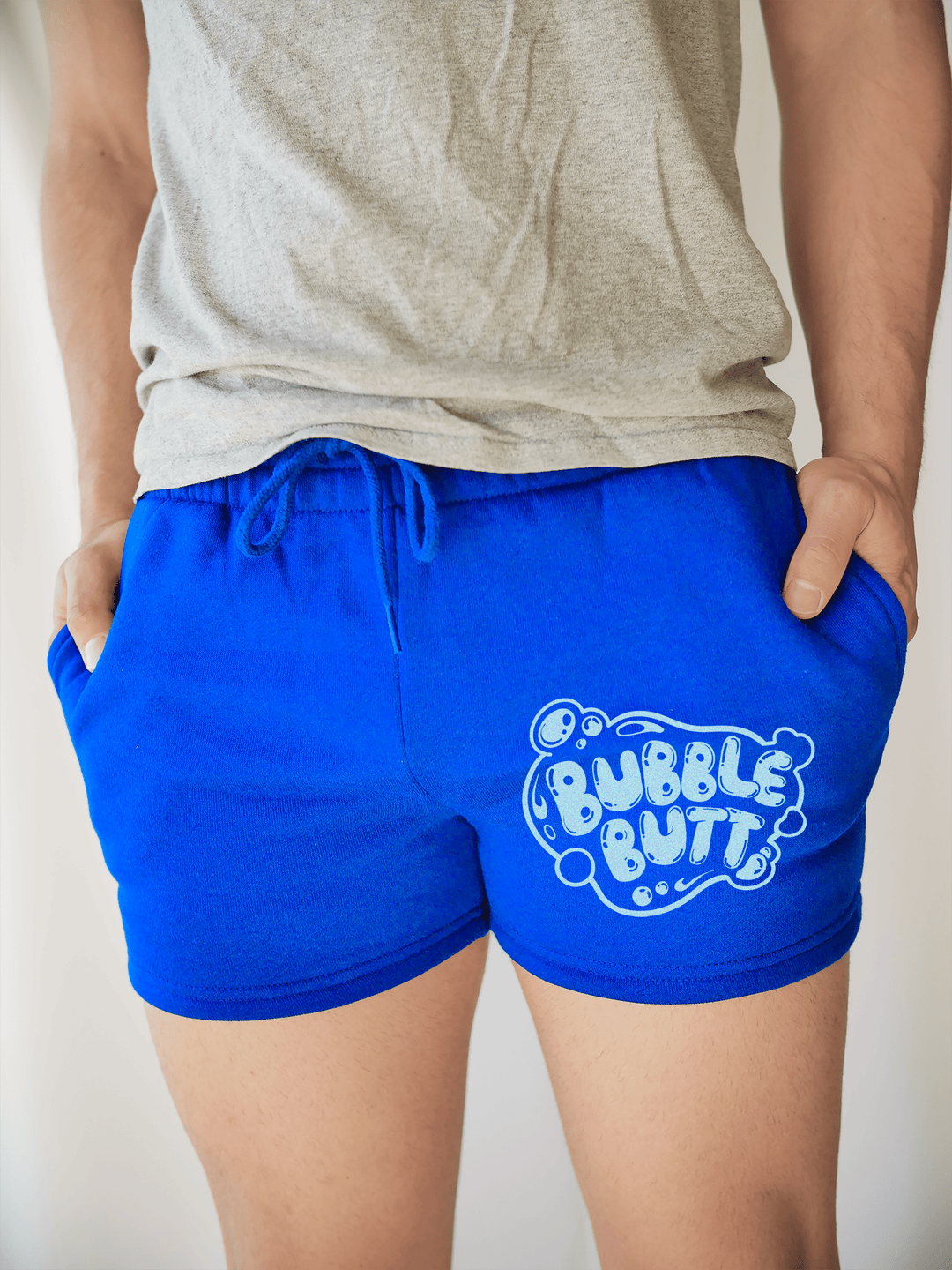 PixelThat Shorts S / Sapphire / Front Bubble Butt Sweatshorts v2