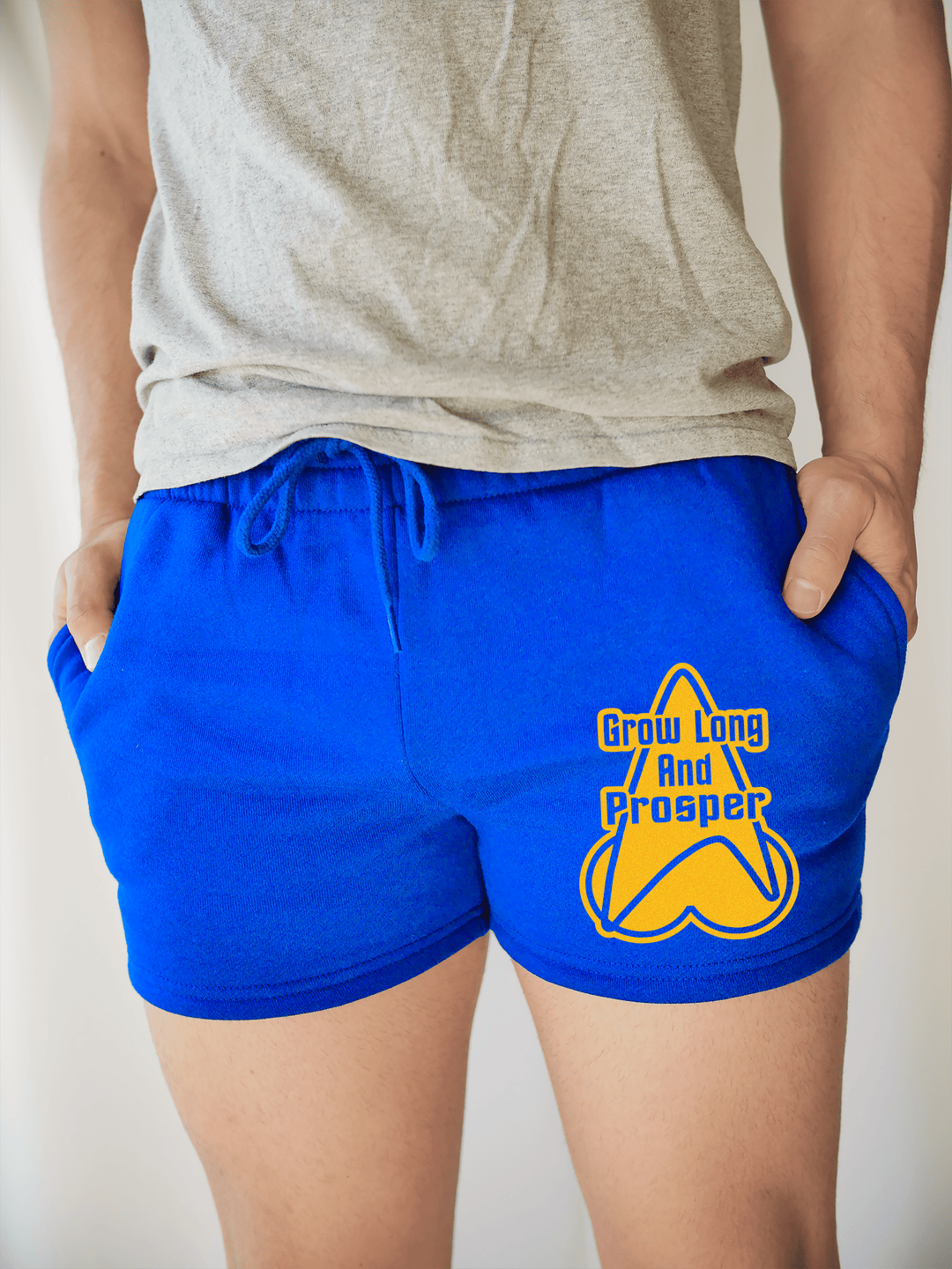 PixelThat Shorts S / Sapphire / Front Grow Long and Prosper Sweatshorts v2