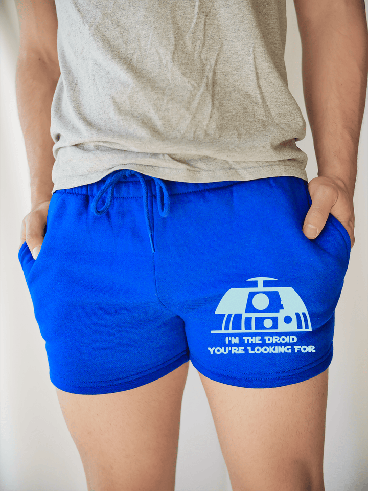 PixelThat Shorts S / Sapphire / Front I'm the Droid v2