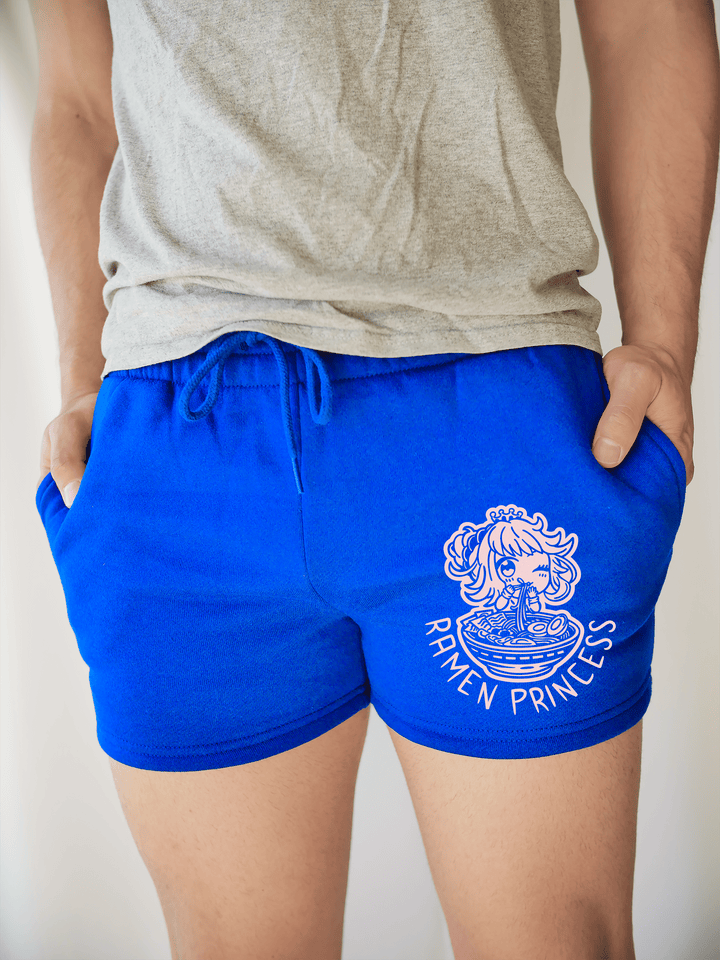 PixelThat Shorts S / Sapphire / Front Ramen Princess Sweatshorts v2