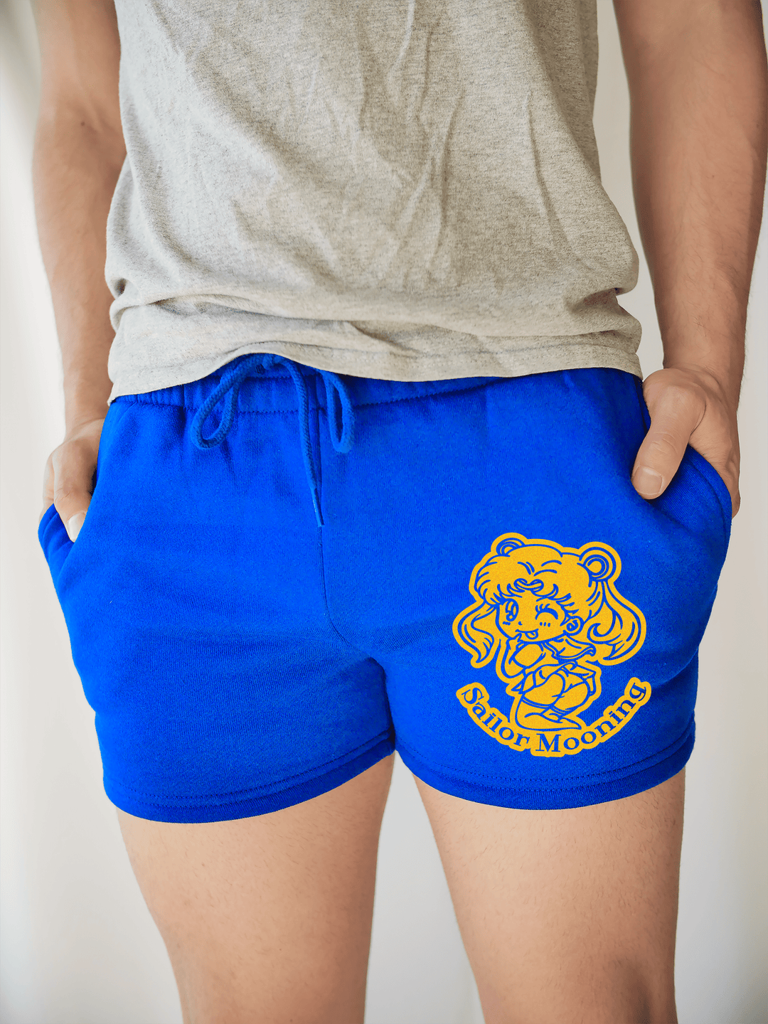 PixelThat Shorts S / Sapphire / Front Sailor Mooning Sweatshorts v2