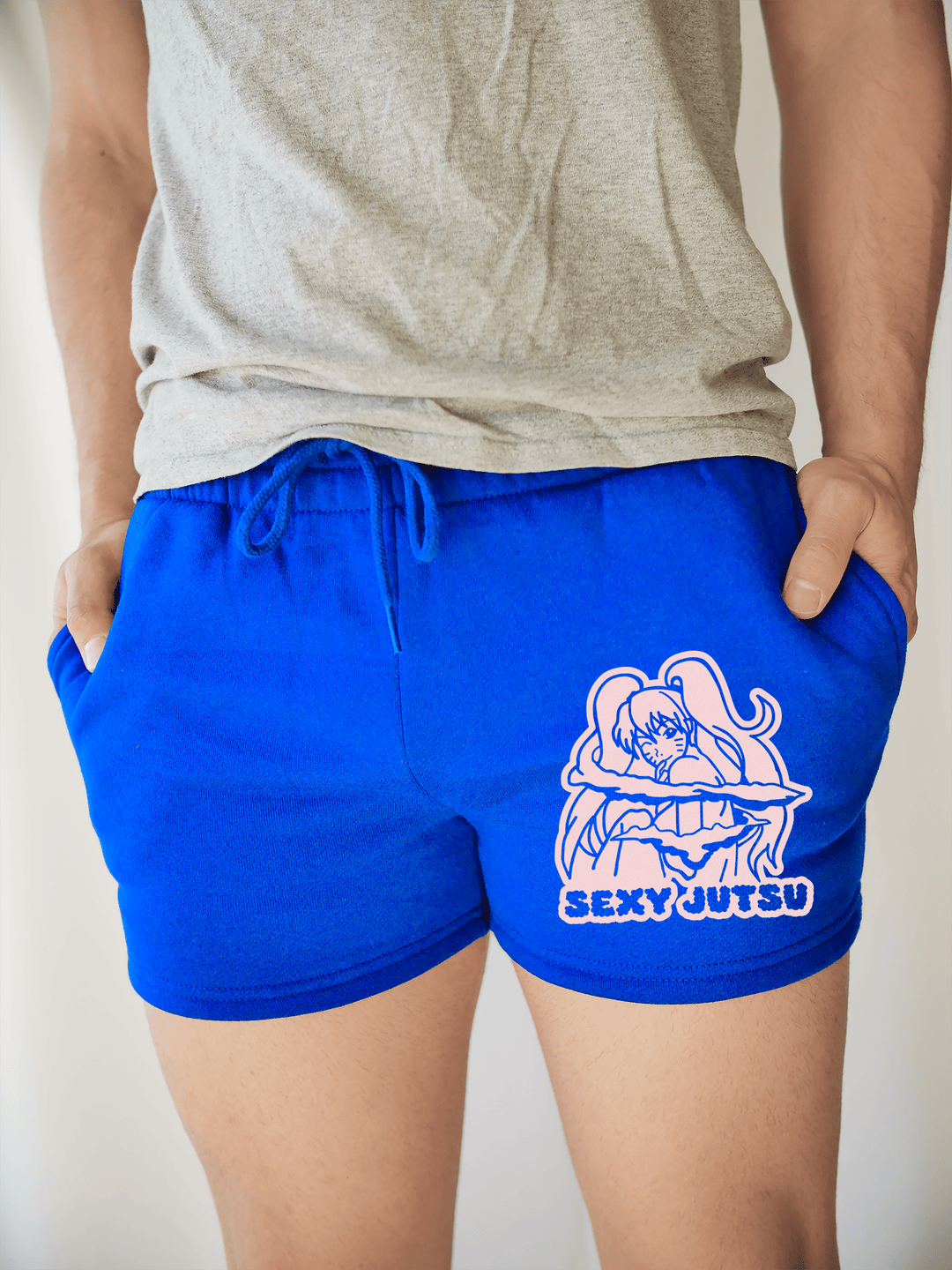 PixelThat Shorts S / Sapphire / Front Sexy Jutsu Sweatshorts v2