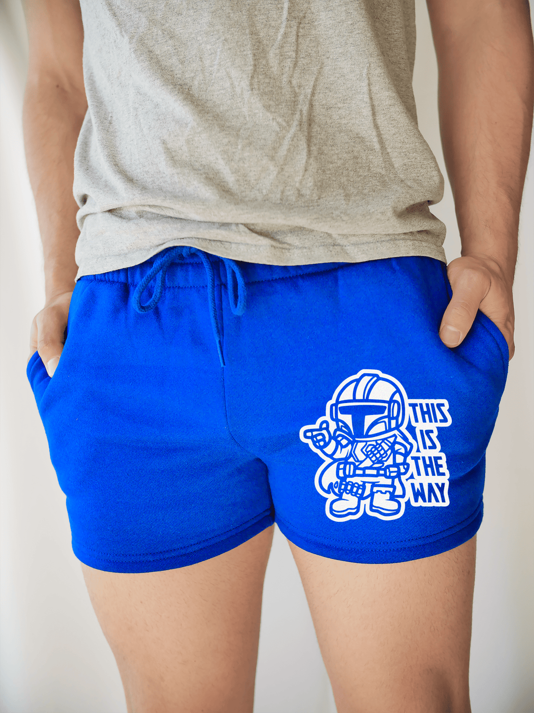 PixelThat Shorts S / Sapphire / Front This Is The Way v2