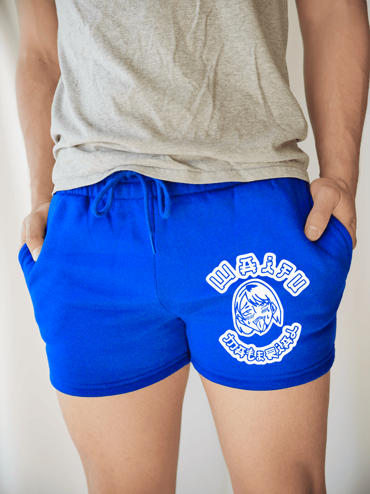 PixelThat Shorts S / Sapphire / Front Waifu Material Sweatshorts v2