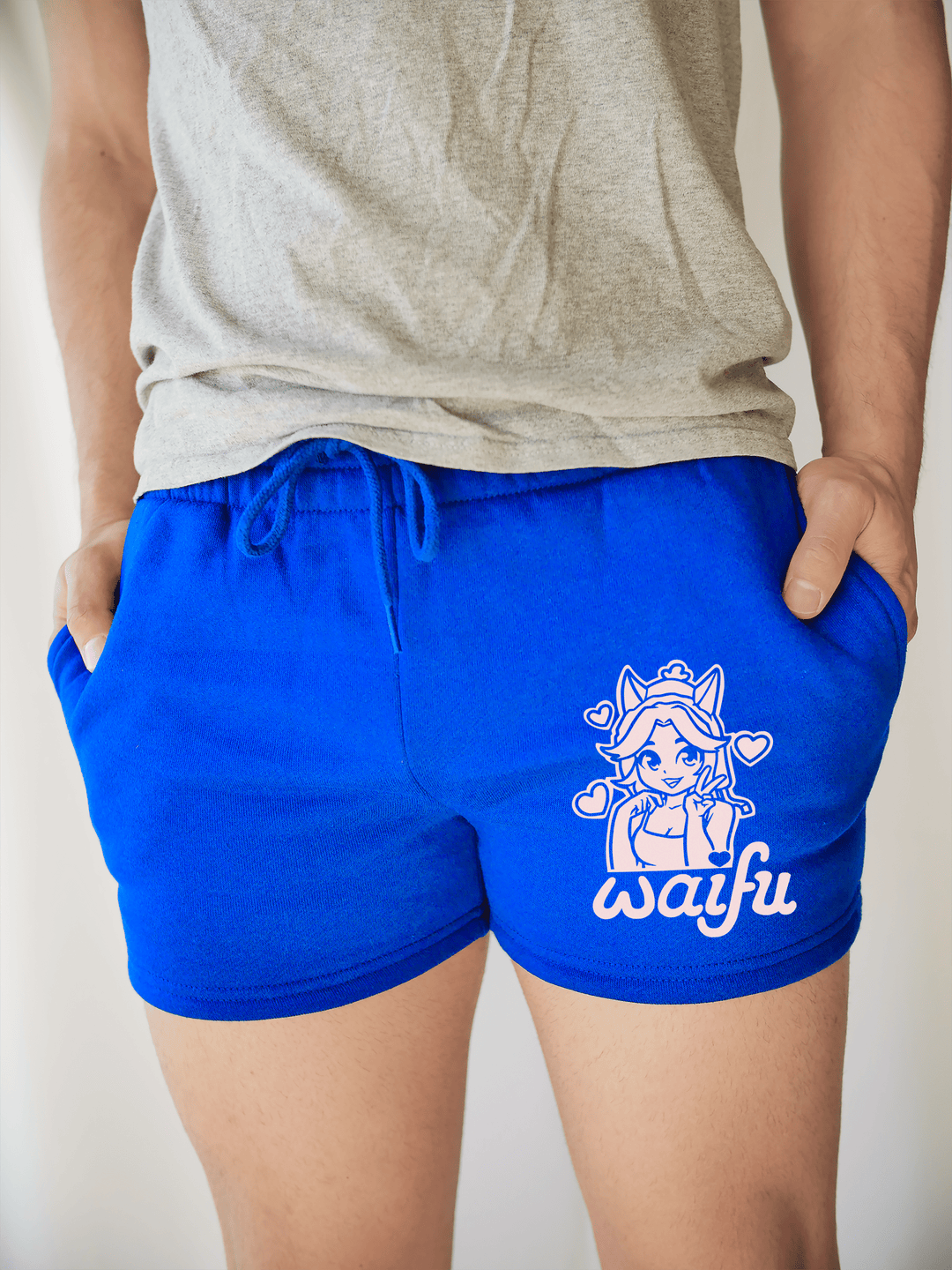 PixelThat Shorts S / Sapphire / Front Waifu Sweatshorts v2