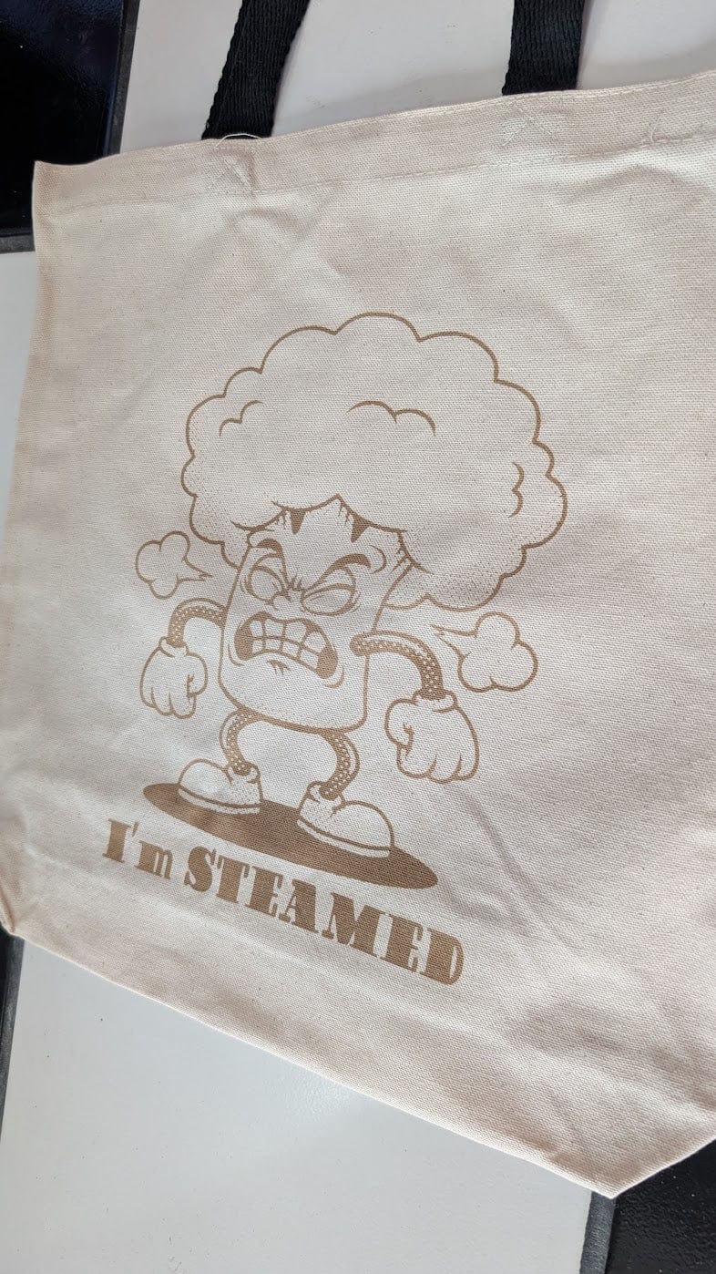 PixelThat Tote Bag I'm STEAMED Tote Bag