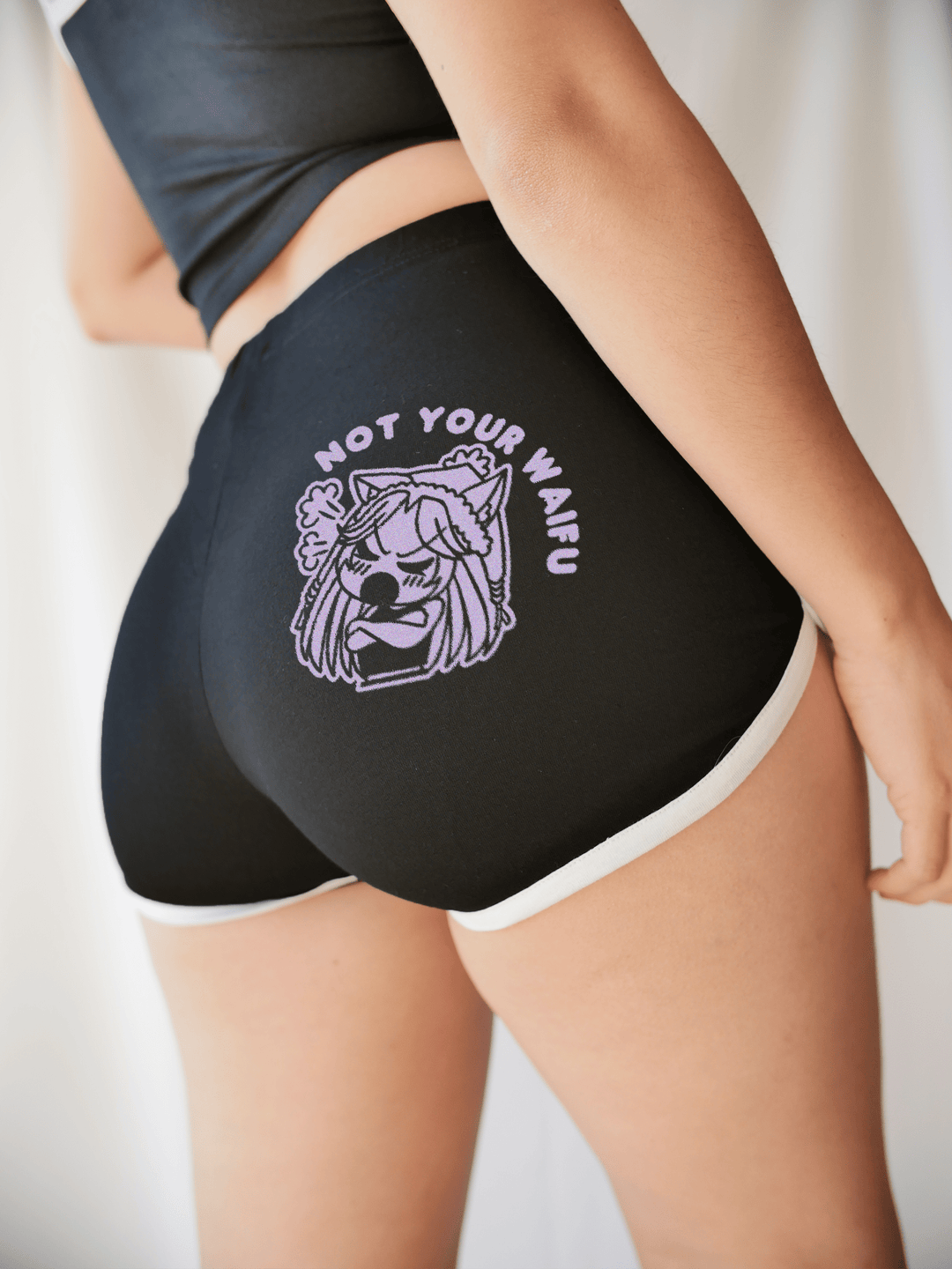 PixelThat Dolphin Shorts Black / S Not Your Waifu Dolphin Shorts