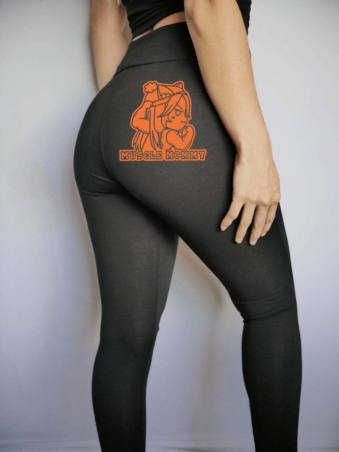 PixelThat Punderwear Yoga Pants Muscle Mommy Yoga Pants