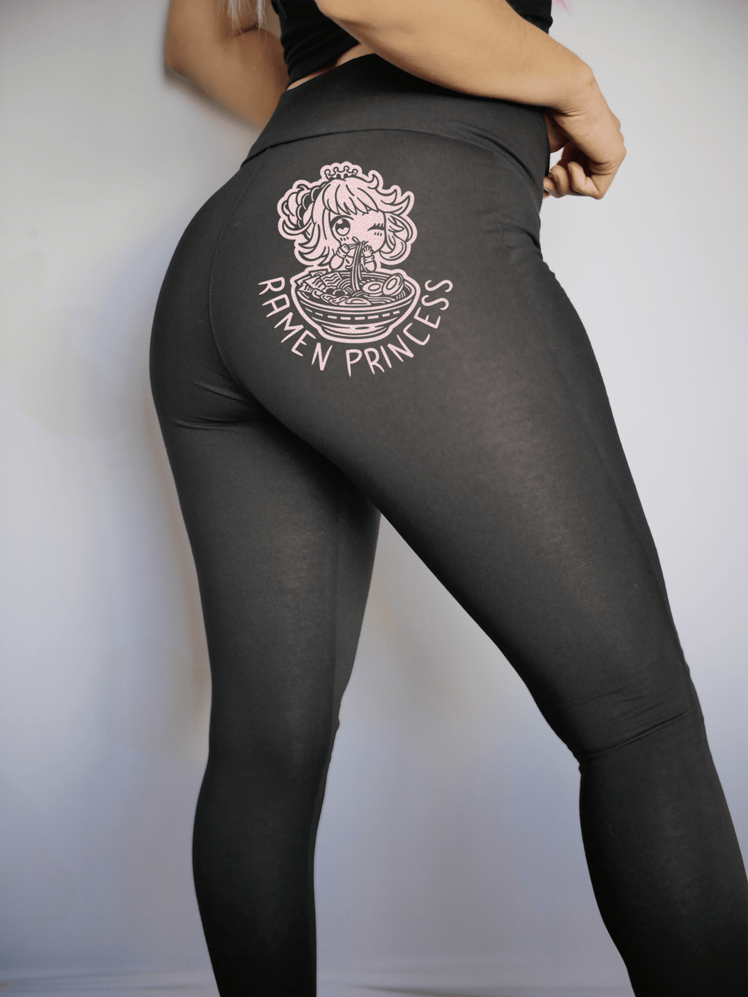 PixelThat Punderwear Yoga Pants Ramen Princess Yoga Pants