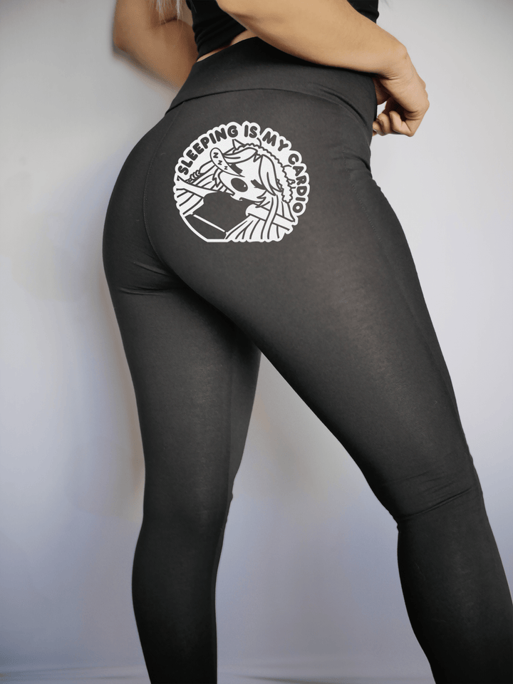 PixelThat Punderwear Yoga Pants S Sleeping Is My Cardio Yoga Pants