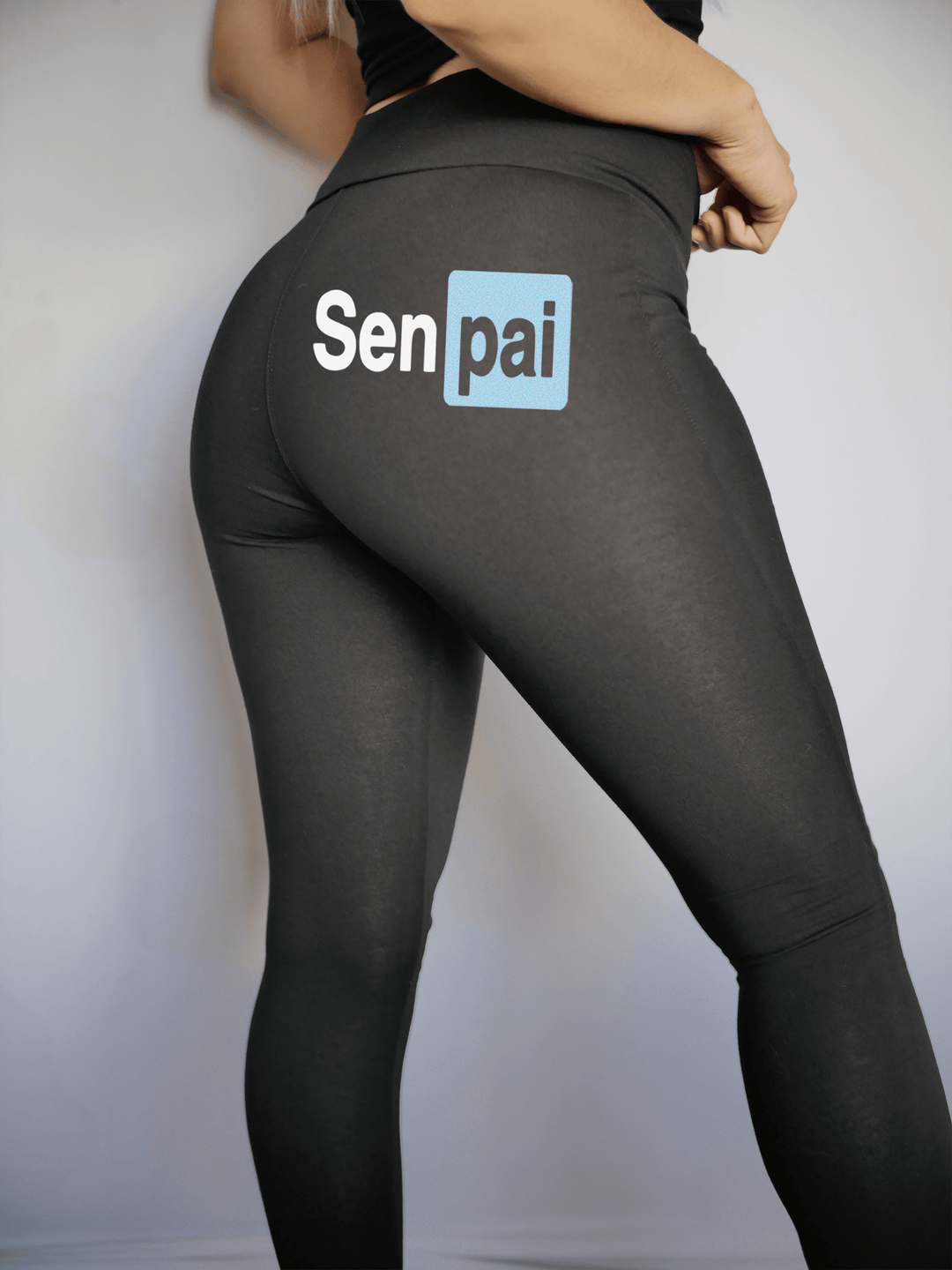 PixelThat Punderwear Yoga Pants Senpai Yoga Pants